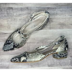 Attilio Giusti Leombruni AGL Snakeskin Leather Heels sz 37